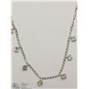 Image 1 : #45-14KT WHITE GOLD DIAMOND NECKLACE