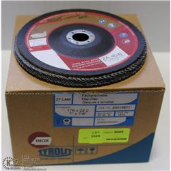 BOX OF TYROLIT 27 LAM FLAP DISCS