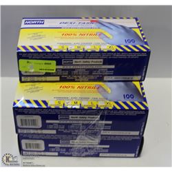 NORTH SIZE MEDIUM NITRILE GLOVES 5 BOXES TOTAL