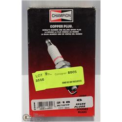 LOT OF 6 CHAMPION 218 SPARKPLUGS
