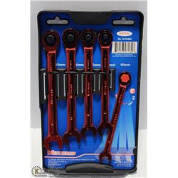 WESTWARD METRIC 5 PIECE RACHETING WRENCH SET
