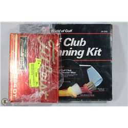 NEW GOLF CLUB CLEANING KIT & 12 NEW GOLF BALLS