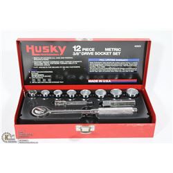 HUSKY METRIC 12PC 3/8" DRIVE SOCKET SET