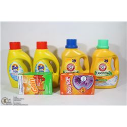 LOT OF 4 LARGE LAUNDRY SOAPS AND 2 LARGE BOXES