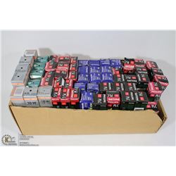BOX OF ASSORTED ENERGY SAVER LIGHT BULBS
