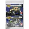Image 1 : LOT OF 2 MONSTER JAM MONSTER TRUCKS INCL GRAVE