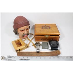 BOX W/CHEECH MARIN BUST WITH IN-HEAD