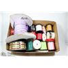 Image 1 : BOX FULL OF ARTS/CRAFTS RIBBONS AND ROPE