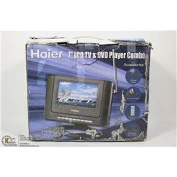 HAIER 7" LCD TV & DVD PLAYER COMBO