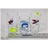 Image 1 : 2 VINTAGE SMURF GLASSES AND A NWT GLASS