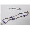 Image 1 : WHITE GOLD TANZANITE BRACELET WITH COA