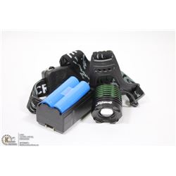 HIGH POWER LED HEADLIGHT WITH LITHIUM ION BATTERY