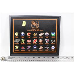 COLLECTIBLE NHL PINS WALL DISPLAY