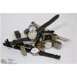 LOT OF ASSORTED ESTATE WATCHES INCL WITTNAUER,