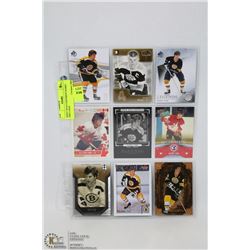SHEET WITH 9 DIFFERENT BOBBY ORR CARDS
