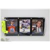 Image 1 : DISPLAY FRAME OF MCDAVID CARDS COMMEMMORATING 1ST