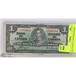 1937 CANADIAN ONE DOLLAR BILL