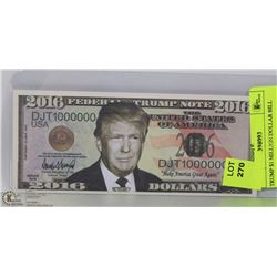 TRUMP $1 MILLION DOLLAR BILL