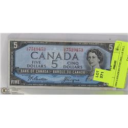 1954 CANADIAN FIVE DOLLAR BILL