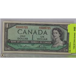 1954 CANADIAN $1 DOLLAR BILL