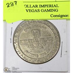 RARE ONE DOLLAR IMPERIAL PALACE LAS VEGAS GAMING