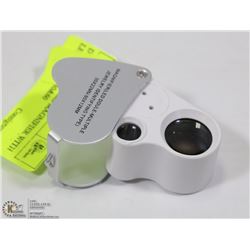 DUAL JEWELLERS MAGNIFIER WITH LED LIGHTS 30&60