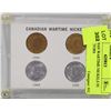 Image 1 : CANADIAN WARTIME NICKELS IN COLLECTORS