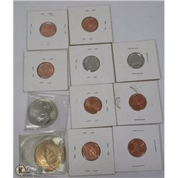 SMALL FLAT OF COLLECTIBLE COINS