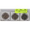Image 1 : LOT OF 3 CANADIAN VOYAGEUR $1 DOLLAR COINS