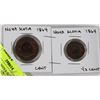 Image 1 : LOT OF 2-1864 NOVA SCOTIA LARGE PENNIES INCL HALF