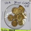 Image 1 : ASSORTED US GOLD PLATED US MINI COINS