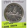 Image 1 : 1959 CANADIAN SILVER DOLLAR