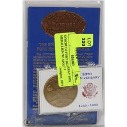 SYNCRUDE FORT MCMURRAY 1978 MEDALLION W/ APOLLO11