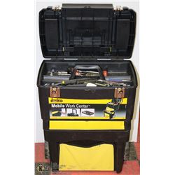 STANLEY MOBILE WORK CENTER W/ CONTENTS INCL NEW