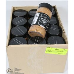 CASE OF 12 JAKES LEGENDARY STEAK SPICES 190G