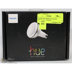 PHILIPS HUE WHITE & COLOUR AMBIANCE BR3 BULB