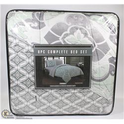NEW 8 PC KING SIZE COMFORTER SET