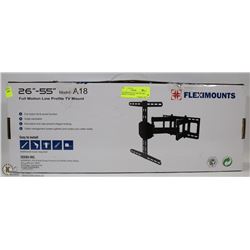 FLEXIMOUNTS FULL MOTION LOW PROFILE TV MOUNT