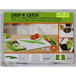 CHOP N CATCH MULTI-FUNCTIONAL CHOPPING BOARD