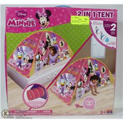DISNEY MINNIE 2IN1 CHILDRENS TENT ,EASY SET UP