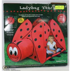 CHILDRENS LADY BUG TENT,USE INDOORS/OUTDOORS