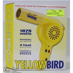 CONAIR PRO YELLOW BIRD PROFESSIONAL HAIR DRYER