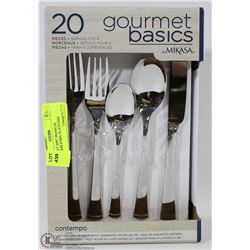 GOURMET 20PC PREMIUM STAINLESS STEEL FLATWARE