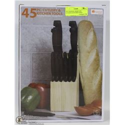NEW IMPERIAL HOME 45 PC CUTLERY & KITCHEN TOOLS