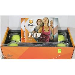 ZUMBA GOLD "LIVE IT UP "TONING STICK & 3DVD SET