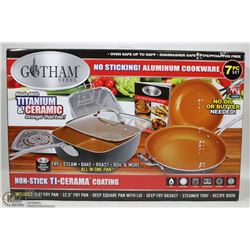 GOTHAM STEEL 7PC ALUMINUM COOKWARE SET