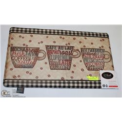 WHISK KITCHEN ANTI-FATIGUE FLOOR MAT,COFFEE BEAN