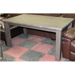 36" X 63" X 30"H RUSTIC WOOD KITCHEN TABLE