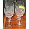 Image 1 : ROYAL ALBERT 4 PC CRYSTAL WINE GLASSES
