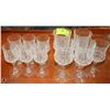 Image 1 : ESTATE COLLECTION OF 11 CRYSTAL GLASSES